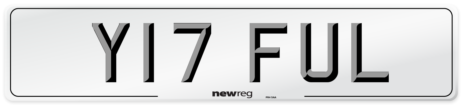 Y17 FUL Number Plate from New Reg